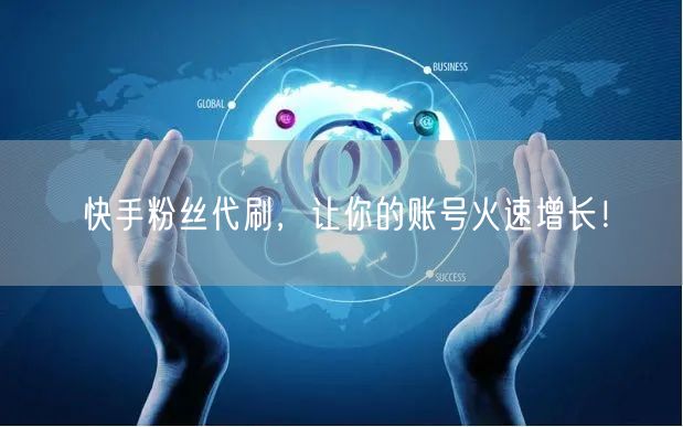 快手粉丝代刷,让你的账号火速增长!