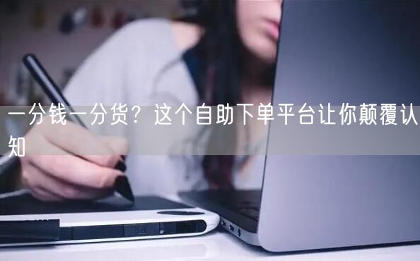 一分钱一分货？这个自助下单平台让你颠覆认知