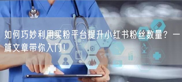 如何巧妙利用买粉平台提升小红书粉丝数量?一篇文章带你入门!