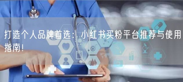 打造个人品牌首选:小红书买粉平台推荐与使用指南!